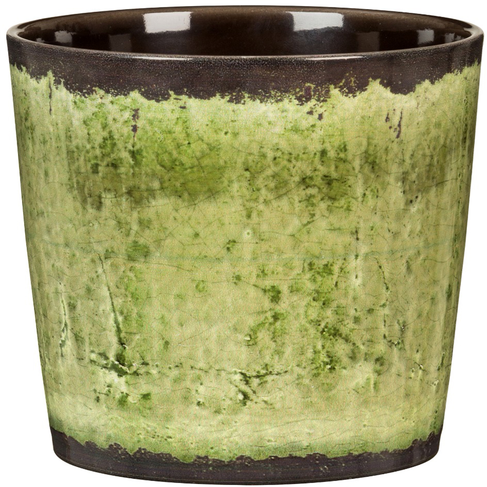 Ghiveci flori SCHEURICH Glaze, ceramica, D 13 cm, verde