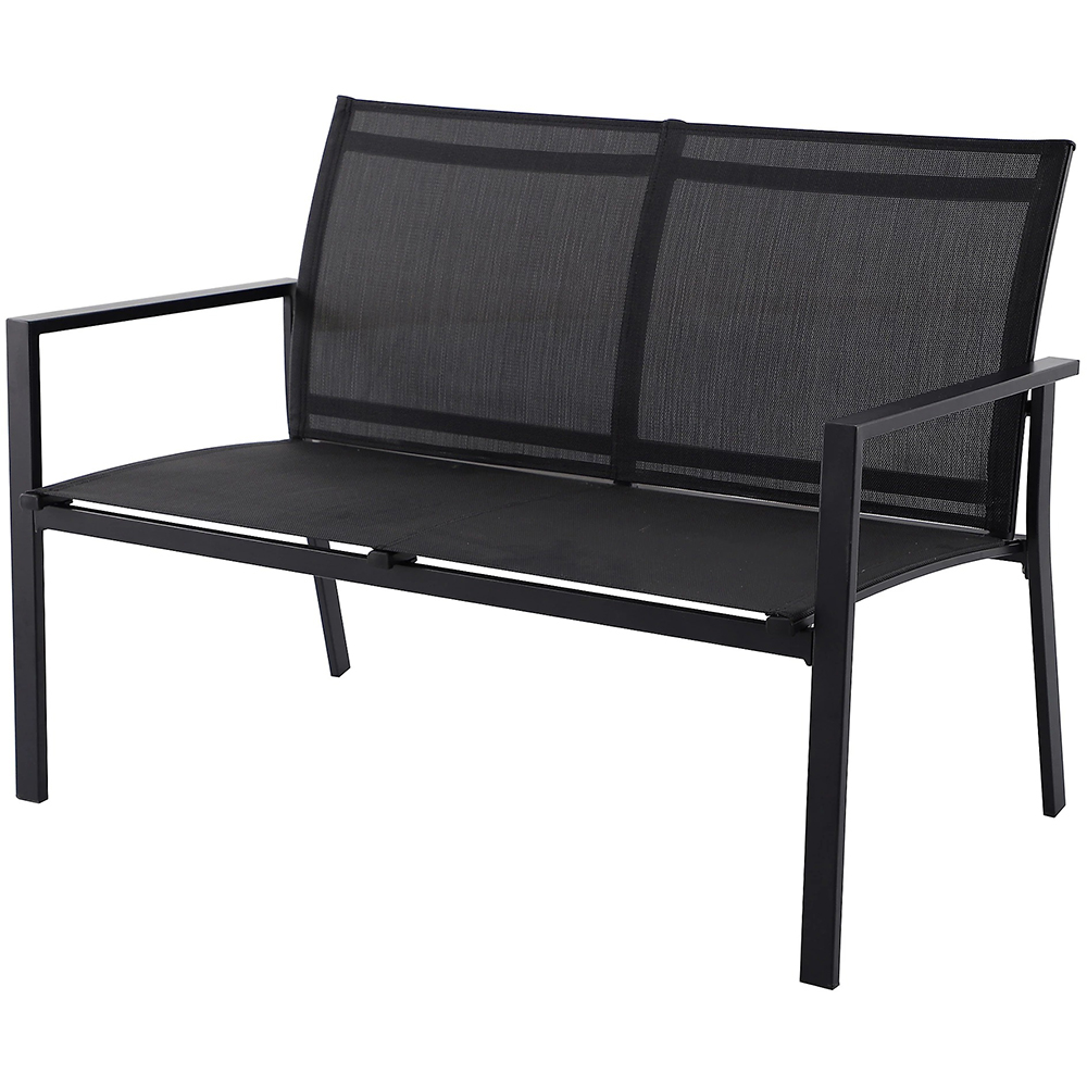Set mobilier gradina Bahama, 4 piese, negru