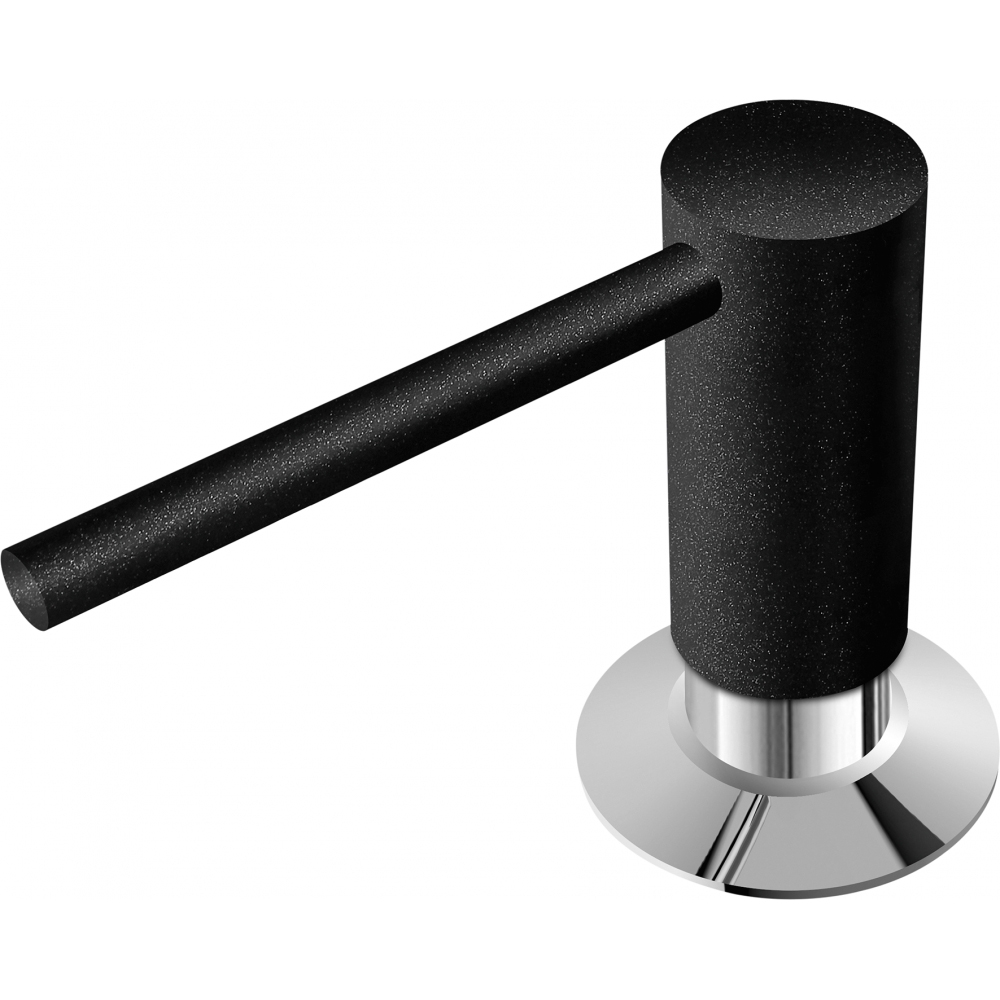 Dispenser sapun lichid FRANKE Comfort, 350 ml, negru-crom