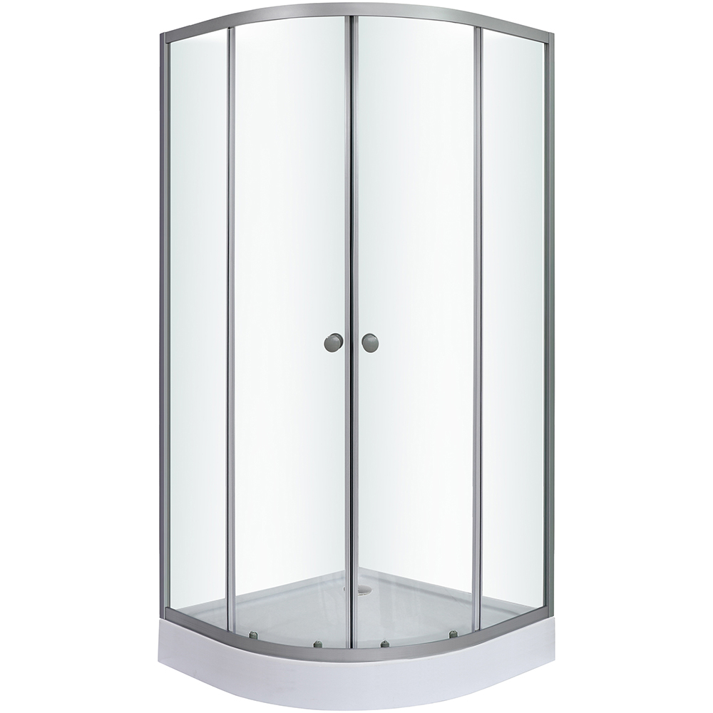 Cabina dus standard Arkell, semirotunda, 90 x 90 x 192 cm, sticla securizata 4mm, profil crom