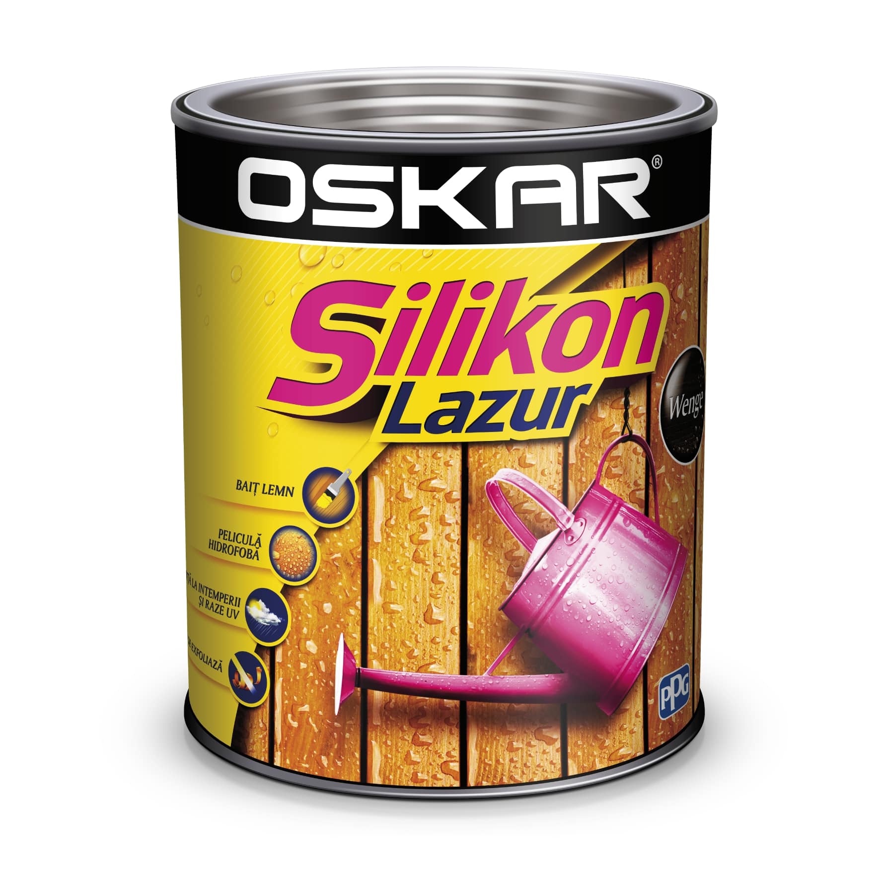 Bait pentru lemn, wenge, 2.5 l  Oskar