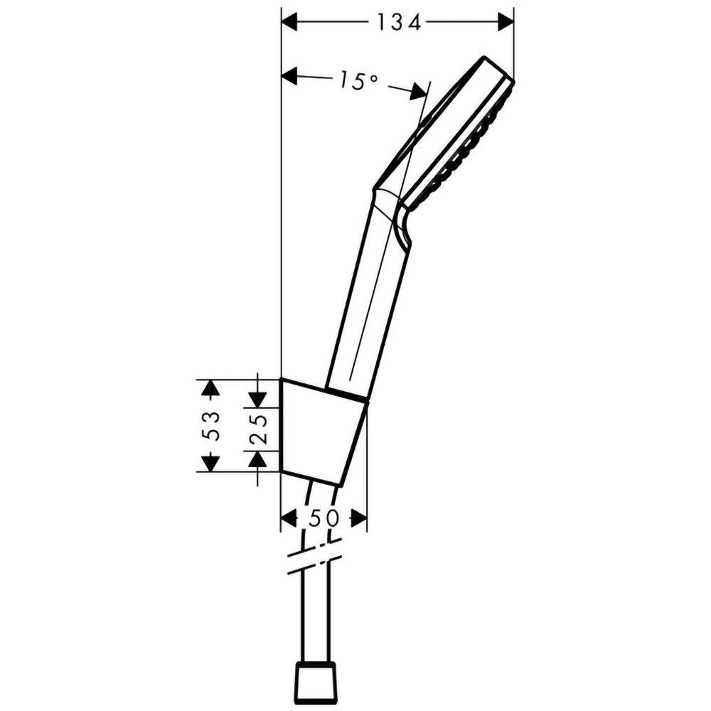Set para dus HANSGROHE Crometta 26569400, 1 functie, crom