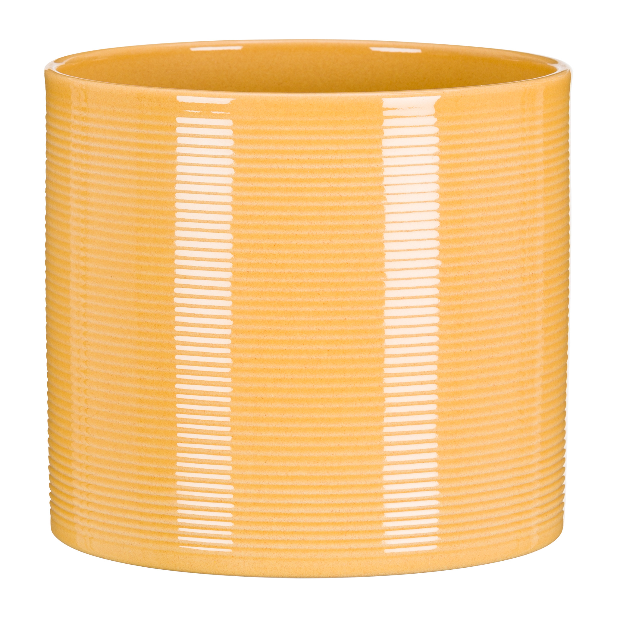 Ghiveci flori SCHEURICH, ceramica, D 16 cm, galben
