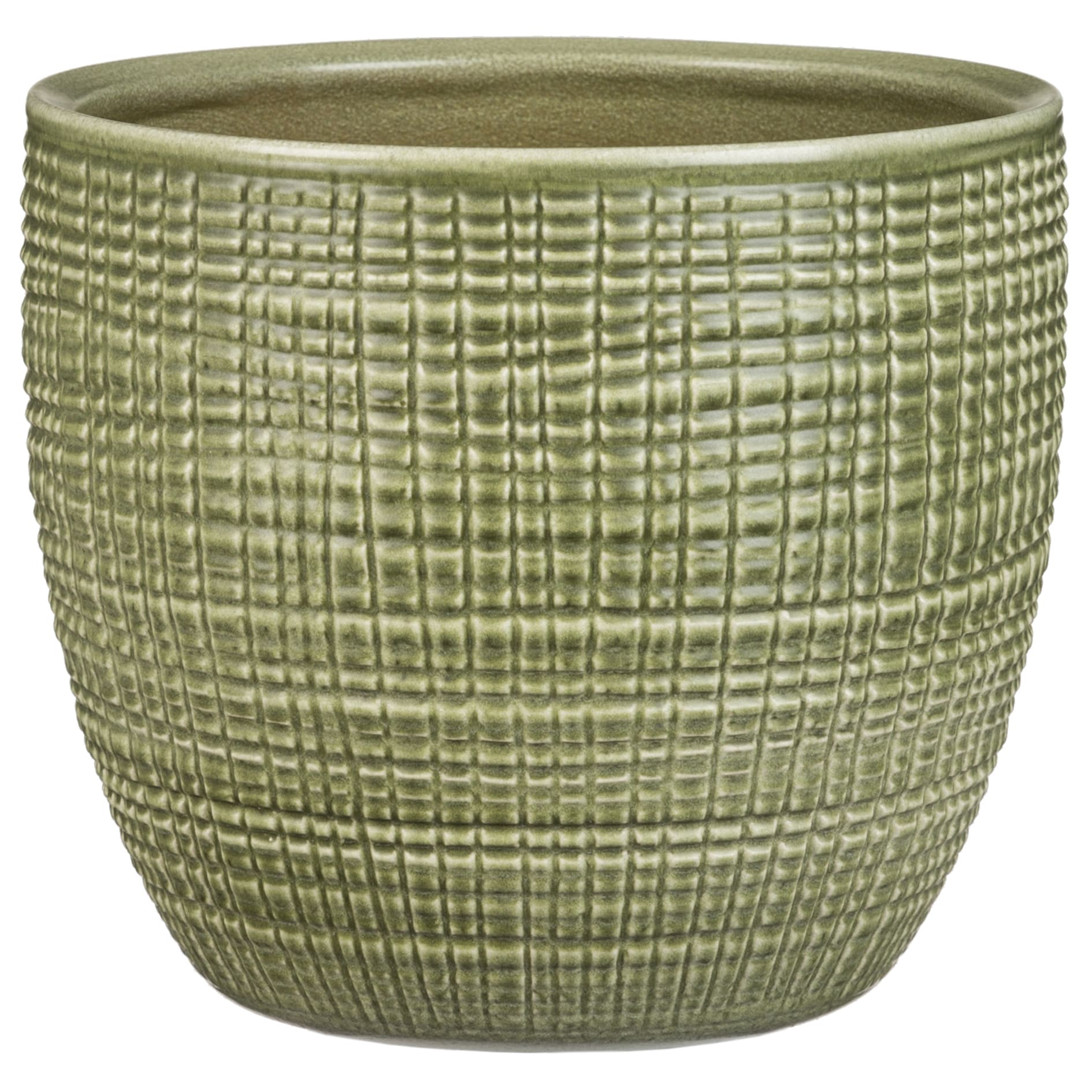 Ghiveci flori SCHEURICH, ceramica, D 15.6 cm, verde