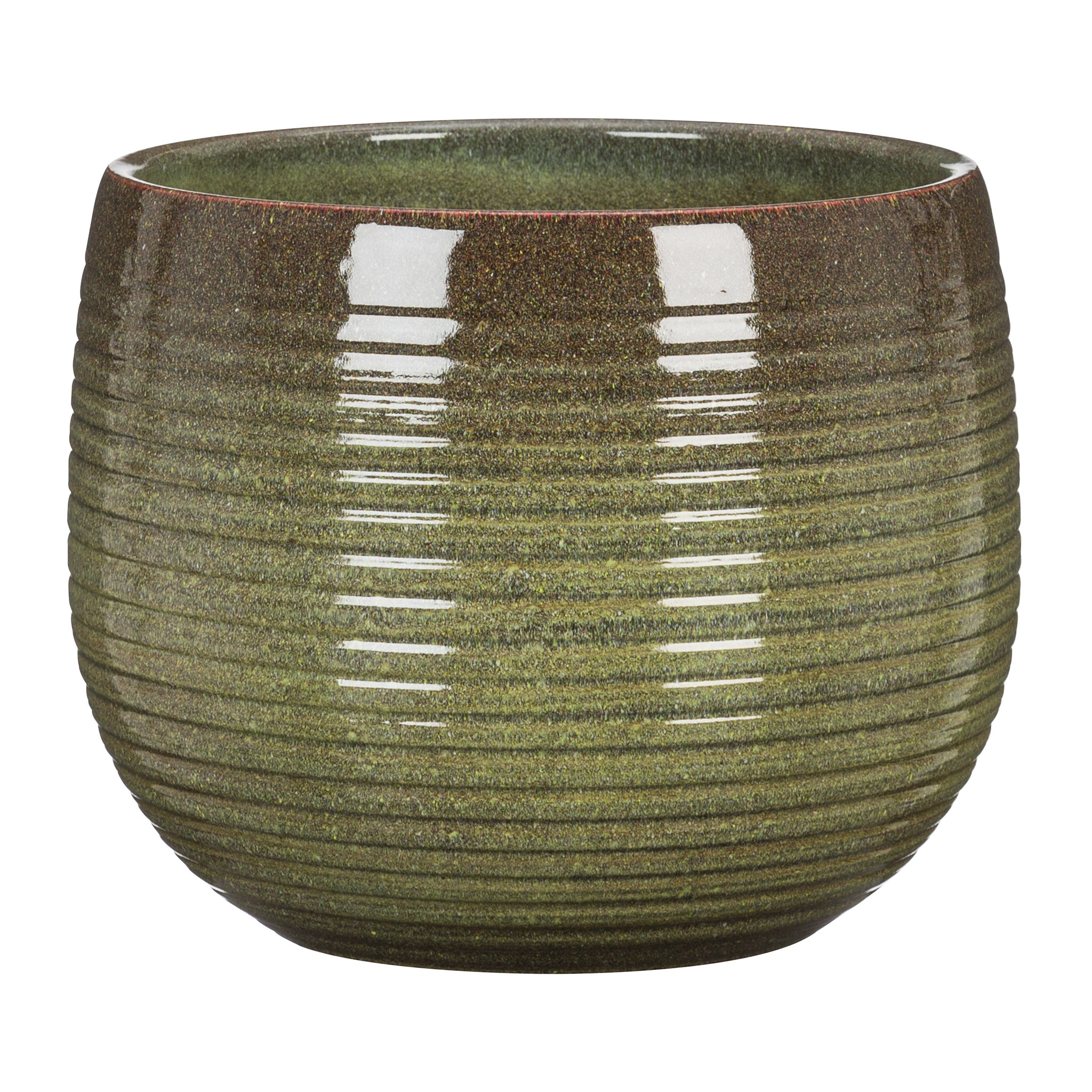 Ghiveci flori SCHEURICH, ceramica, D 14.3 cm, verde