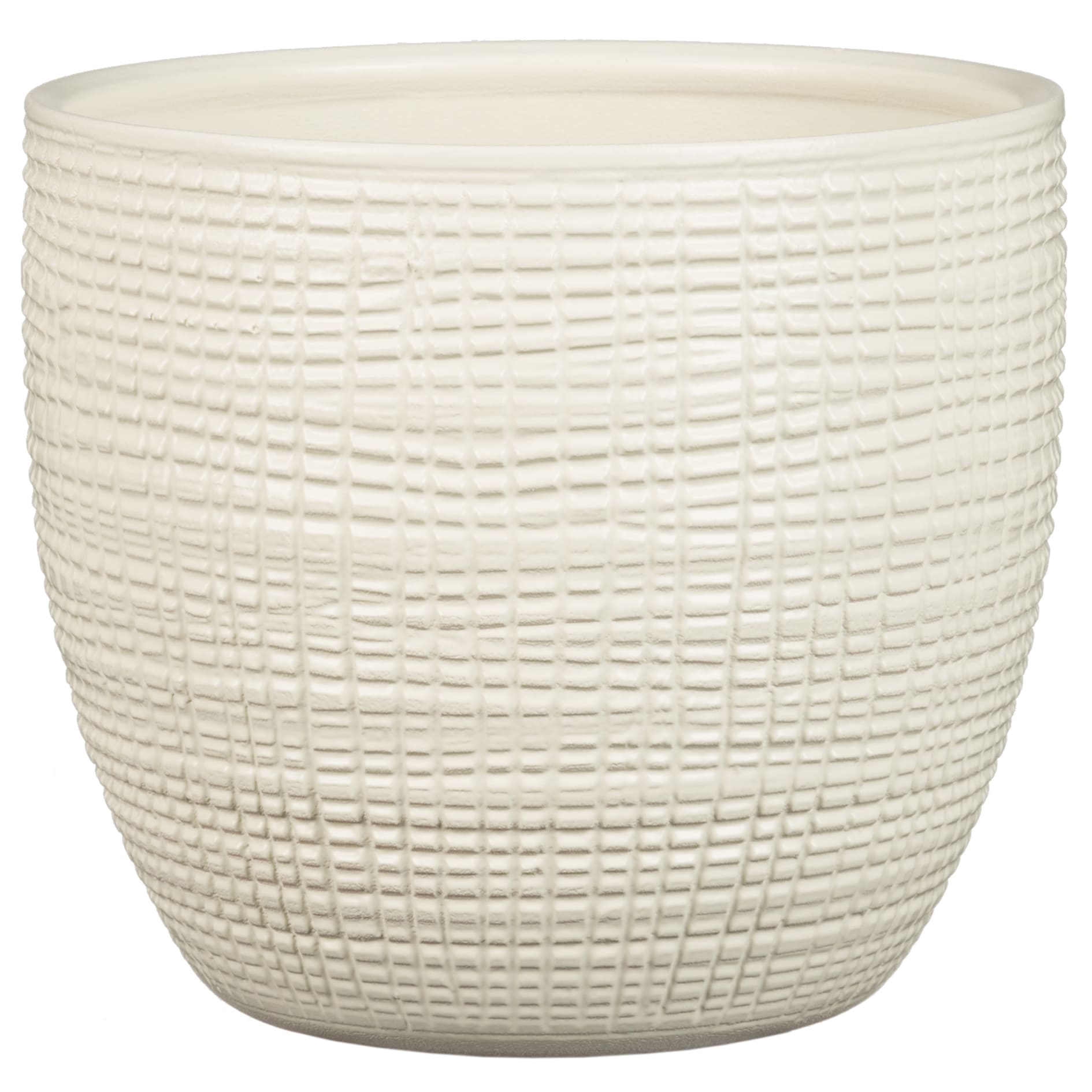 Ghiveci flori SCHEURICH, ceramica, D 12 cm, alb