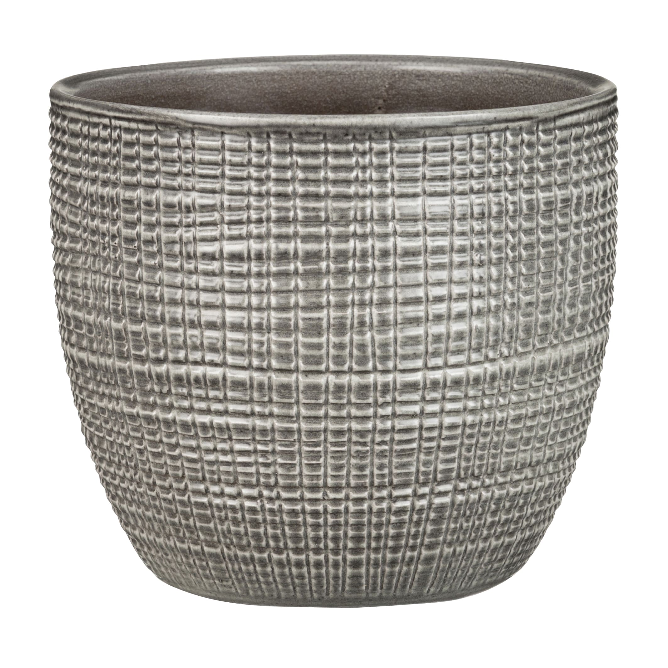 Ghiveci flori SCHEURICH, ceramica, D 25.5 cm, gri