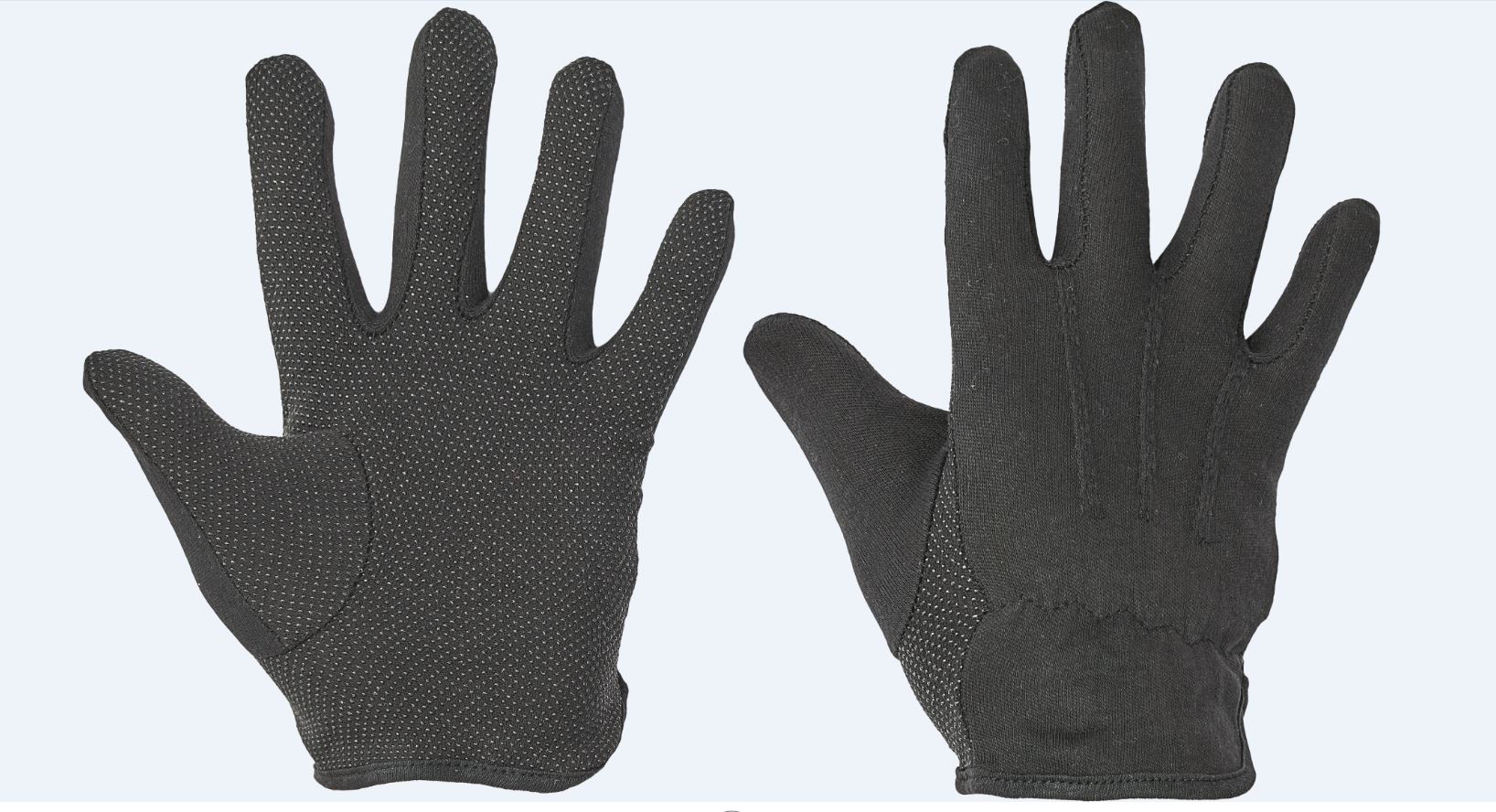 Manusi protectie Bustard, marimea 9, PVC si bumbac, negru