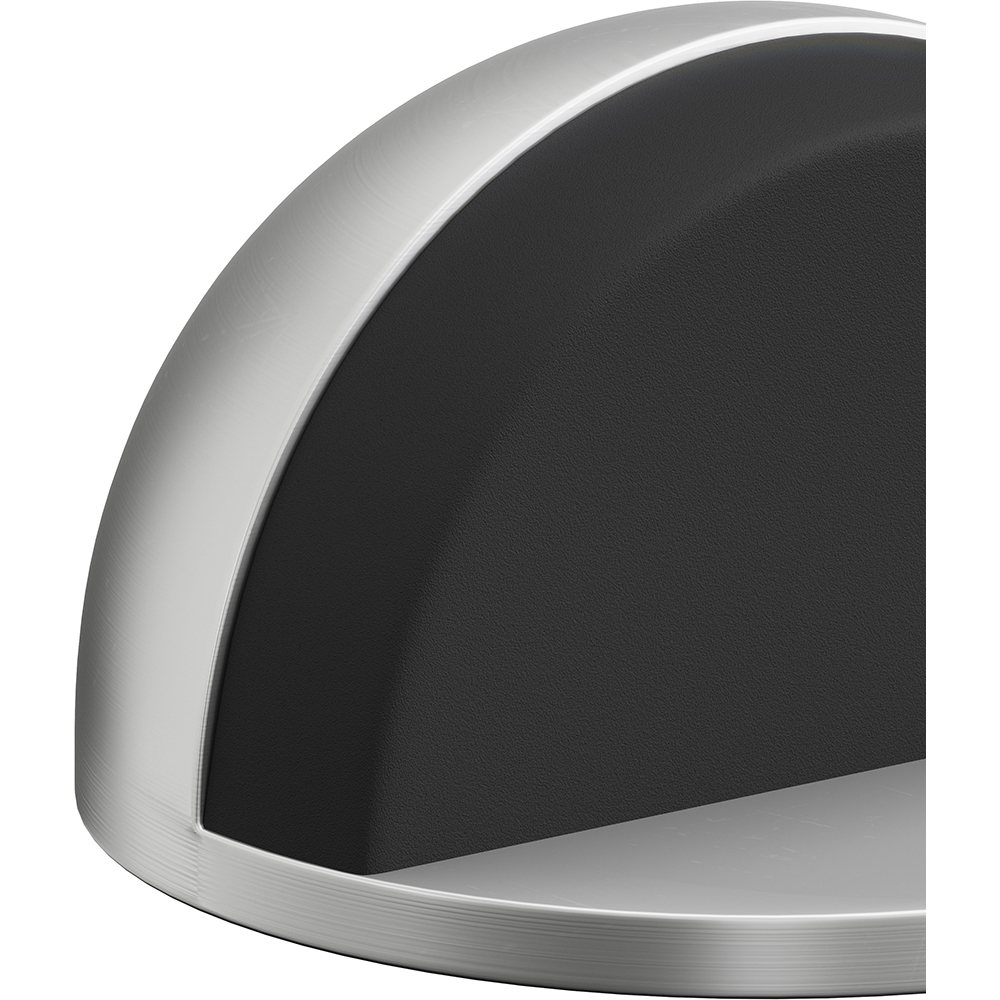 Opritor usa semirotund 43 x 26 mm, nichel satinat