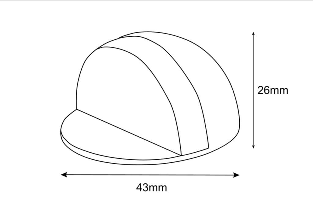 Opritor usa semirotund 43 x 26 mm, nichel satinat