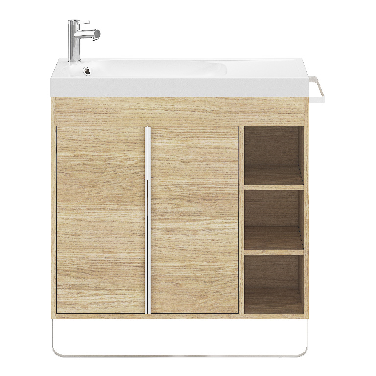 Masca lavoar GoodHome Maza, MDF, 85 x 36 x 82 cm, natur