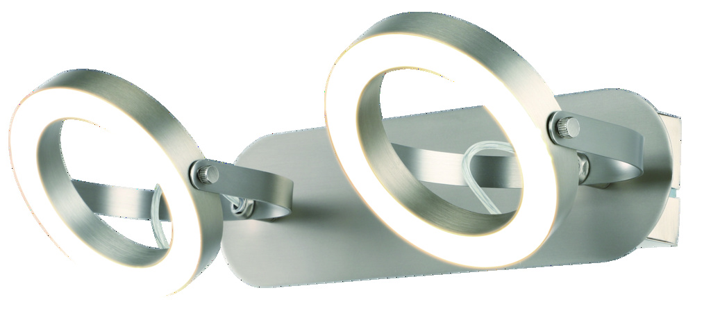 Spot LED GOODHOME Taphao, 2 x 6W, 400lm, 3000K, argintiu