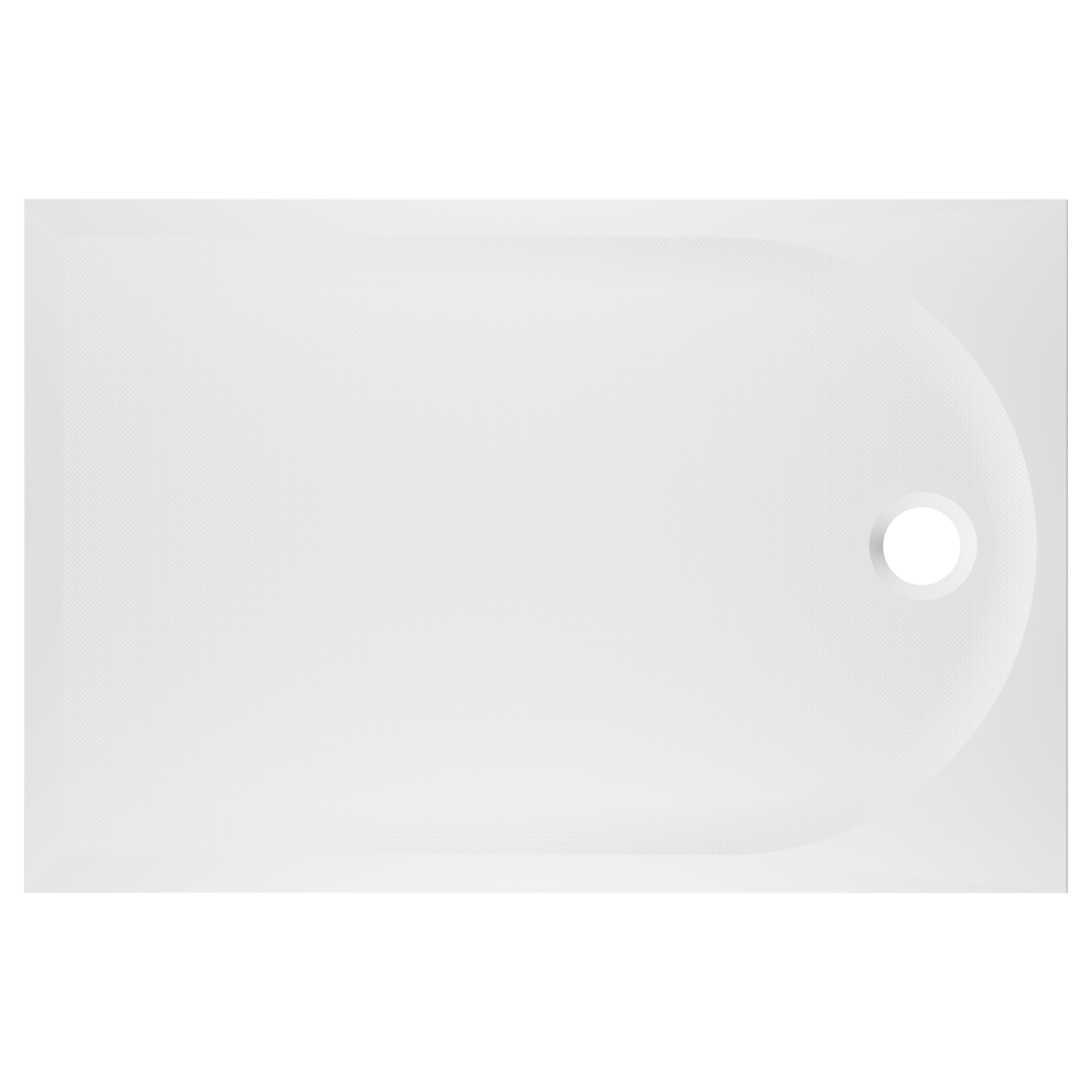 Cadita dus GoodHome Cavally, dreptunghiulara, compozit, 120 x 90 x 3 cm, alb