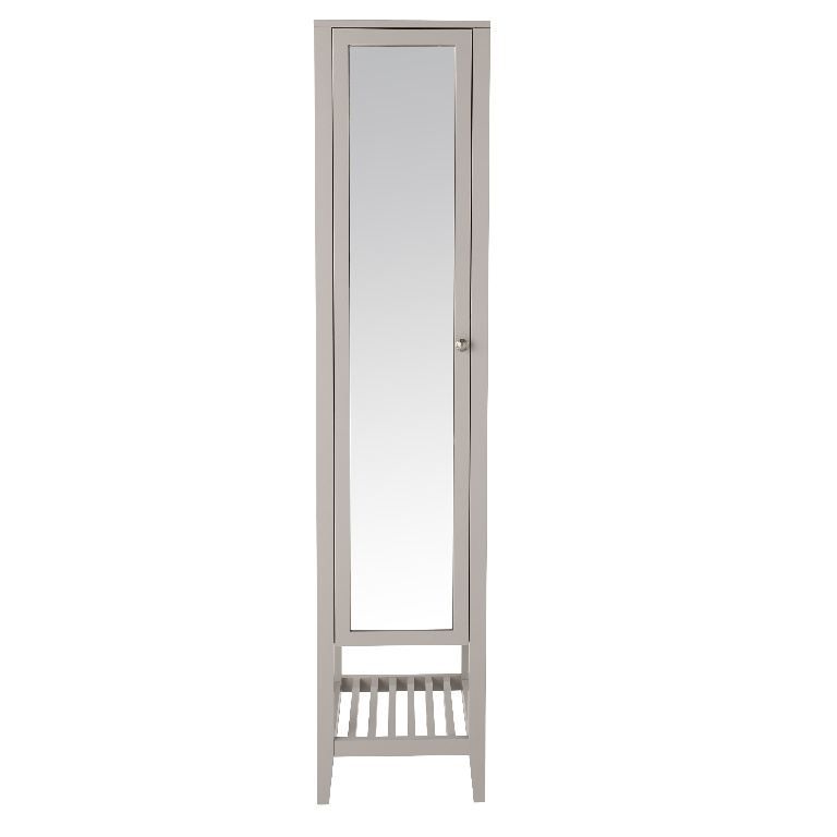 Coloana baie cu oglinda GoodHome Perma, 40 x 36 x 185 cm, gri