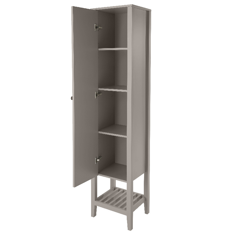 Coloana baie cu oglinda GoodHome Perma, 40 x 36 x 185 cm, gri