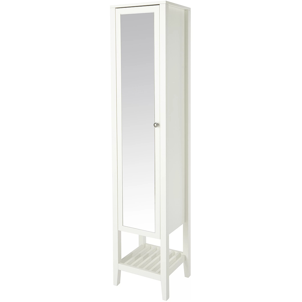 Coloana baie cu oglinda GOODHOME Perma, 40 x 36 x 185 cm, alb