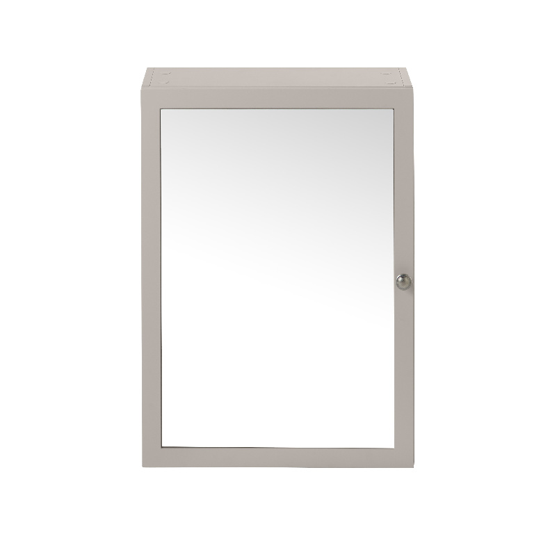 Dulap baie cu oglinda GoodHome Perma, 50 x 15 x 70 cm, gri