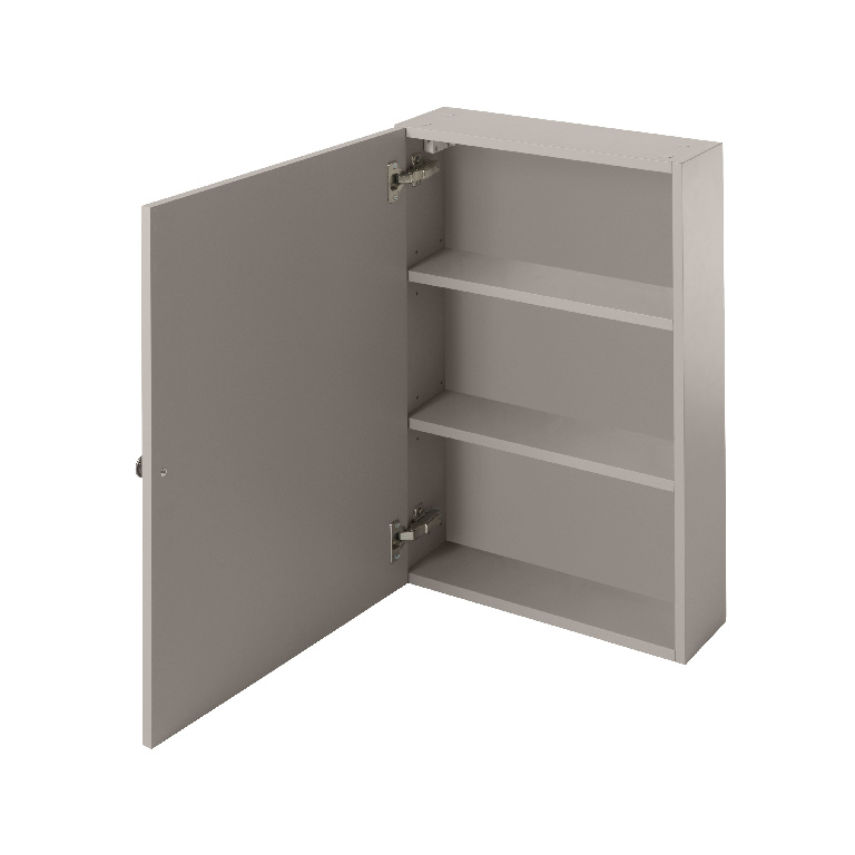 Dulap baie cu oglinda GoodHome Perma, 50 x 15 x 70 cm, gri