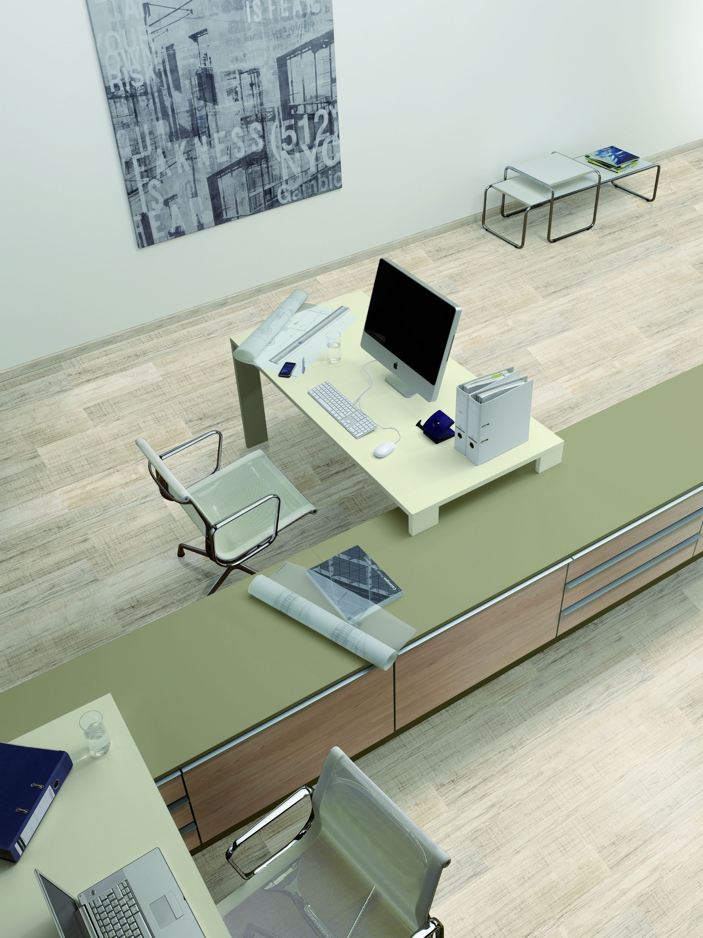 Parchet laminat GoodHome, 8 mm, alb, HDF, AC4, 1.99 mp/cutie