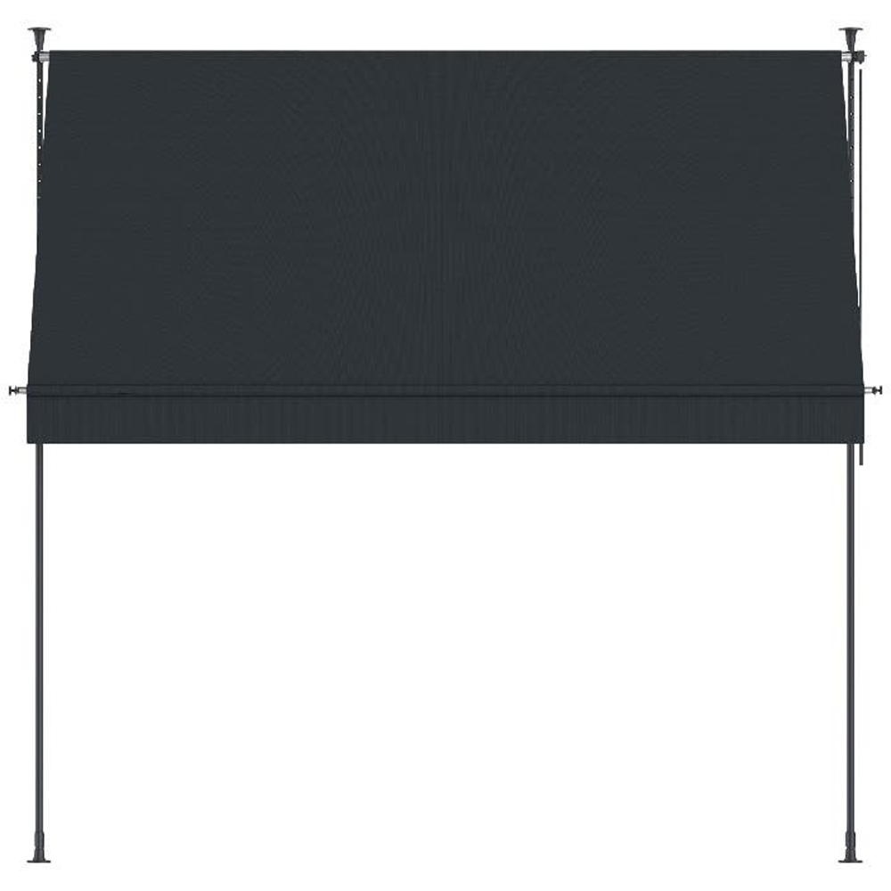 Copertina retractabila, aluminiu, 292 x 120 cm, antracit
