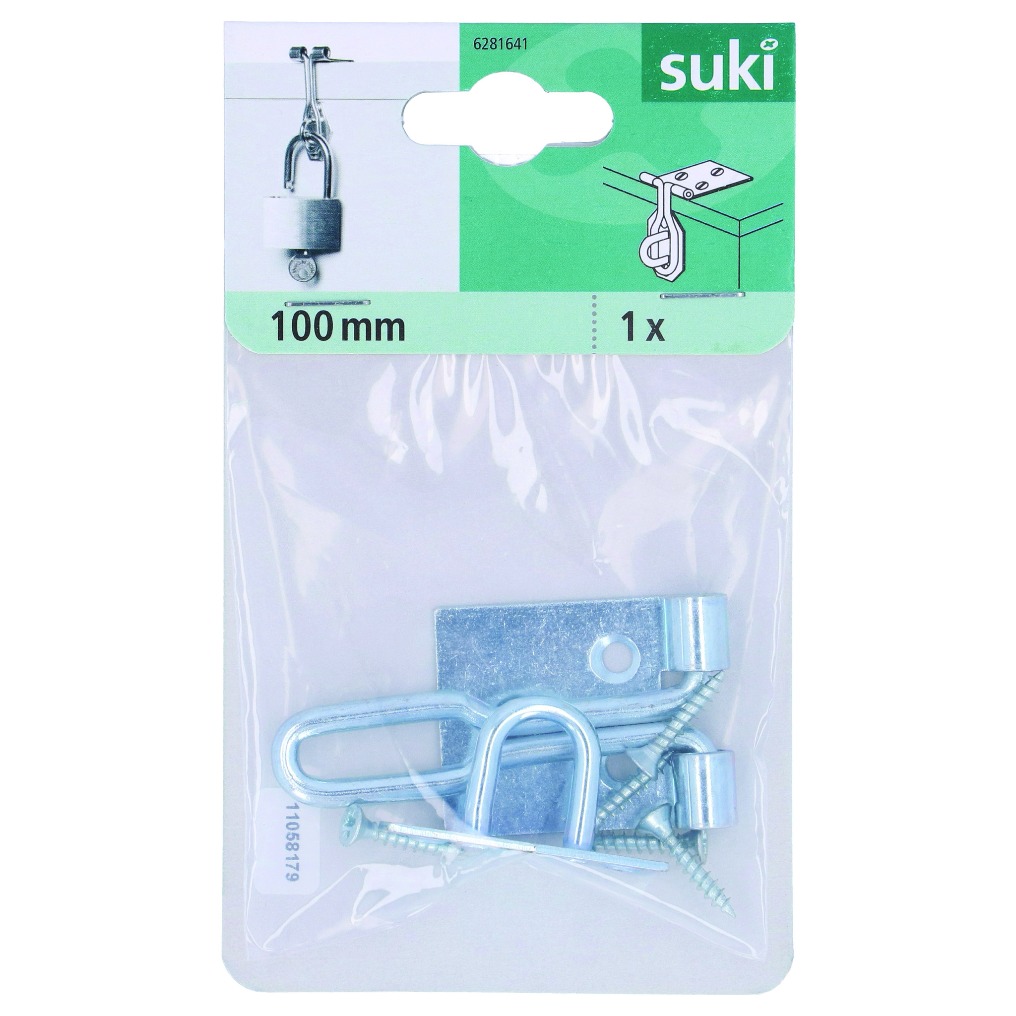 Inchizator cufar sarma Suki, 100mm, argintiu