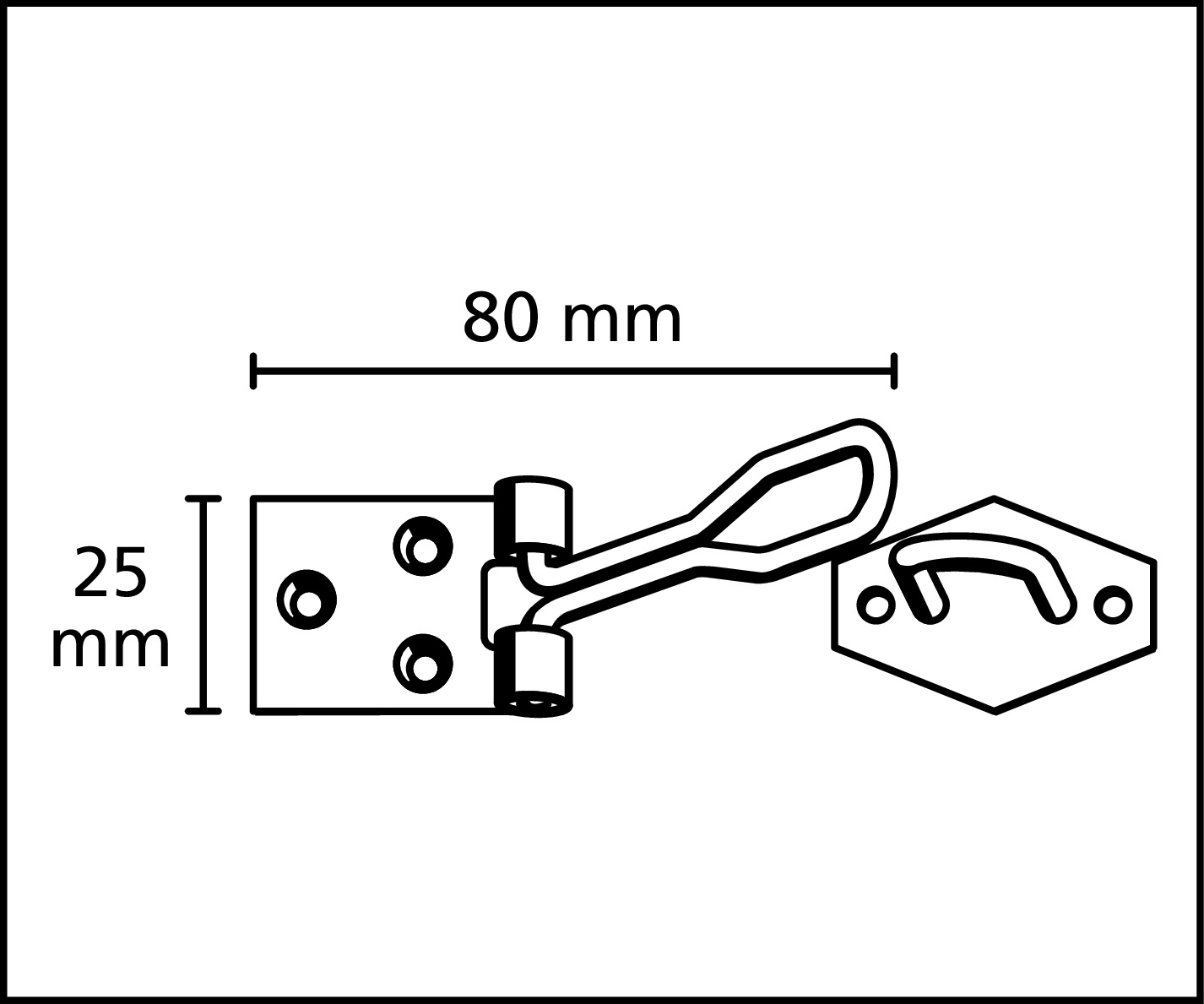Inchizator cufar sarma Suki, 80mm