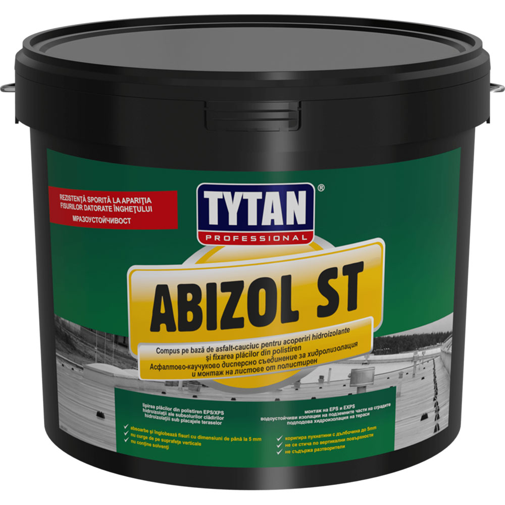 Adeziv polistiren TYTAN Abizol St, aplicare manuala, negru, 9 kg