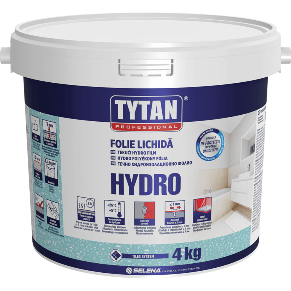 Hidroizolatie folie lichida Tytan Professional Hydro 1K, 4 kg