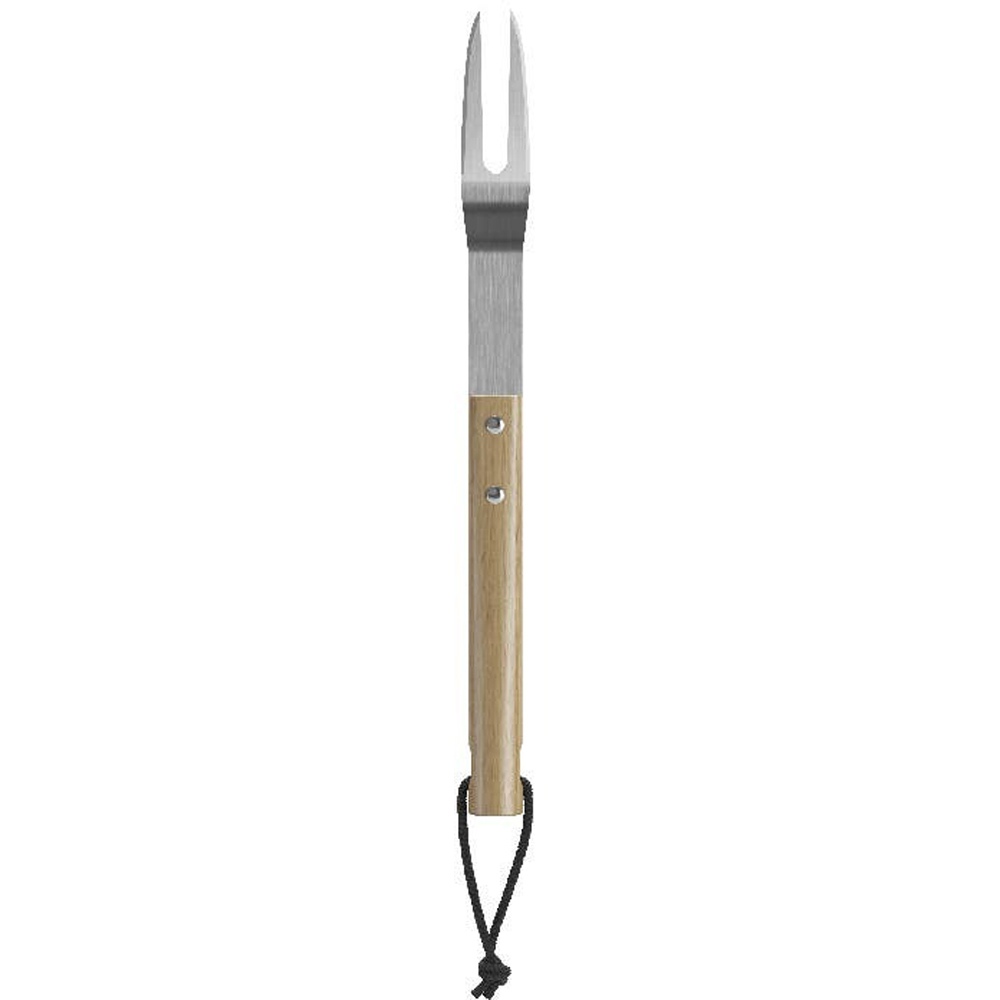 Furculita pentru gratar GOODHOME, otel, 41 cm, bej