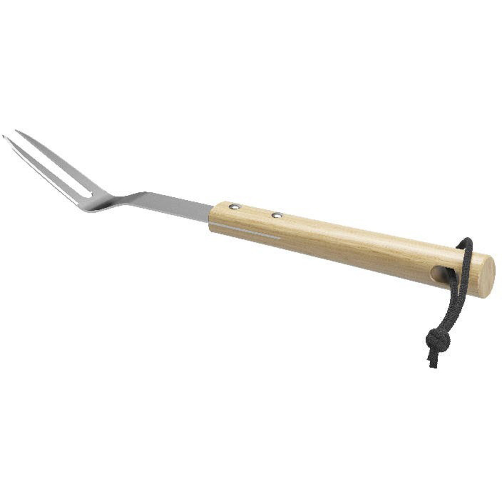 Furculita pentru gratar GOODHOME, otel, 41 cm, bej