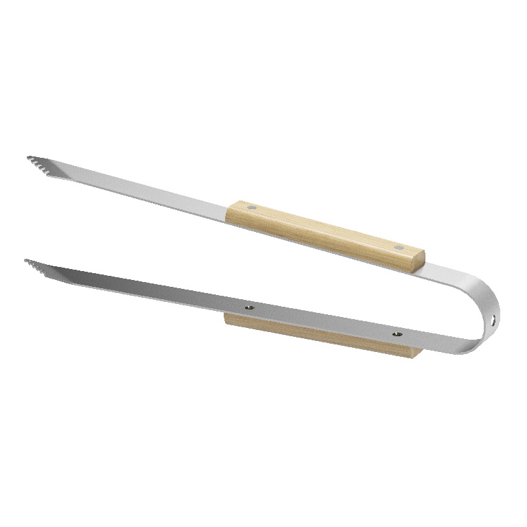 Cleste gratar cu maner din lemn GOODHOME, 40 cm