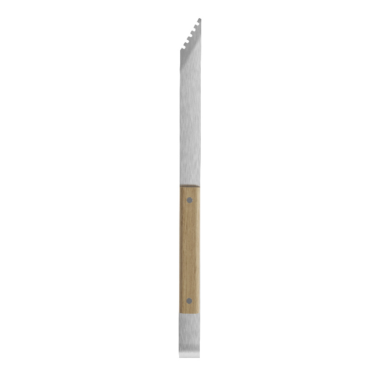 Cleste gratar cu maner din lemn GOODHOME, 40 cm