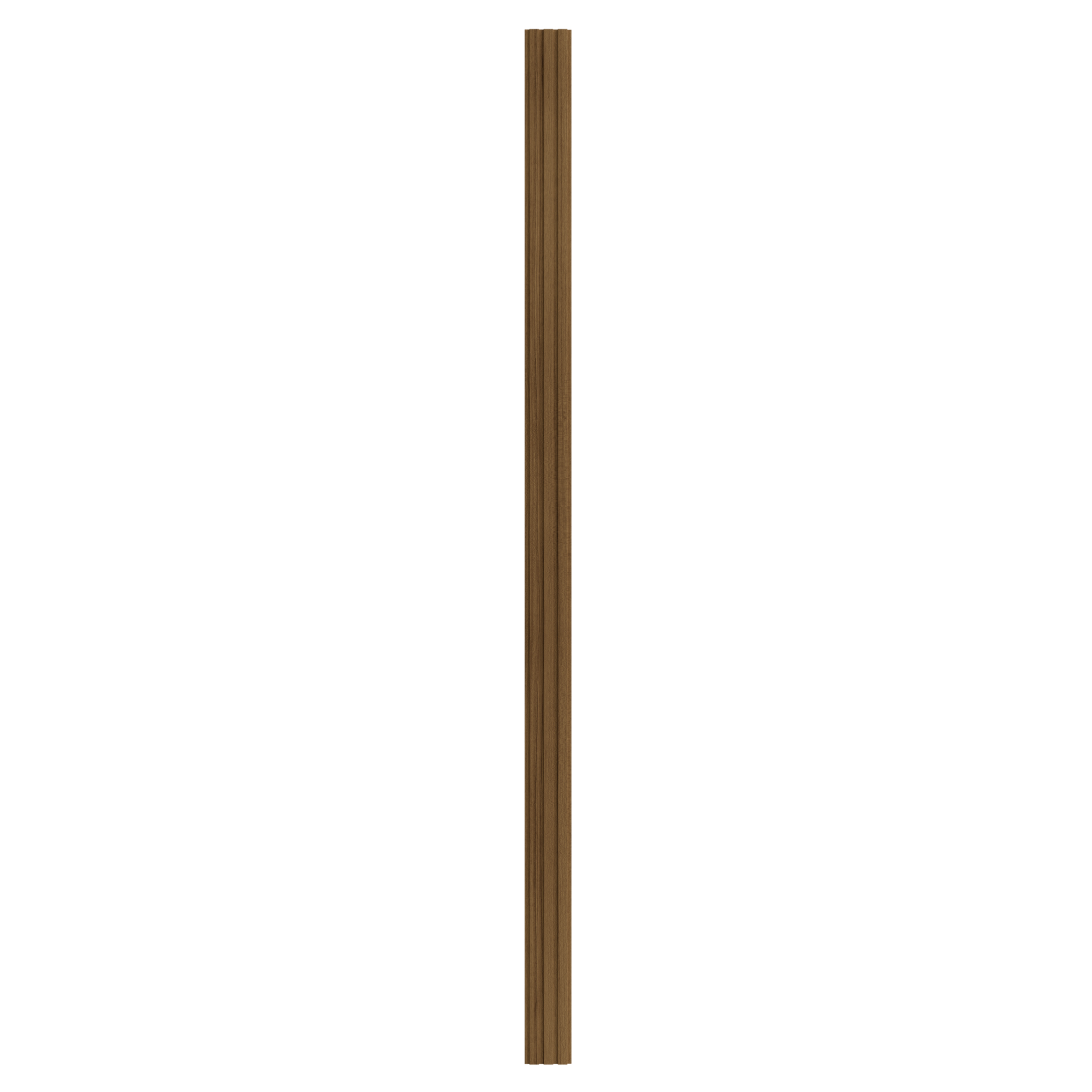 Panou riflaj decorativ, 280 cm x 12.1 cm, MDF, maro, suprafata acoperire 1.36 mp/pachet
