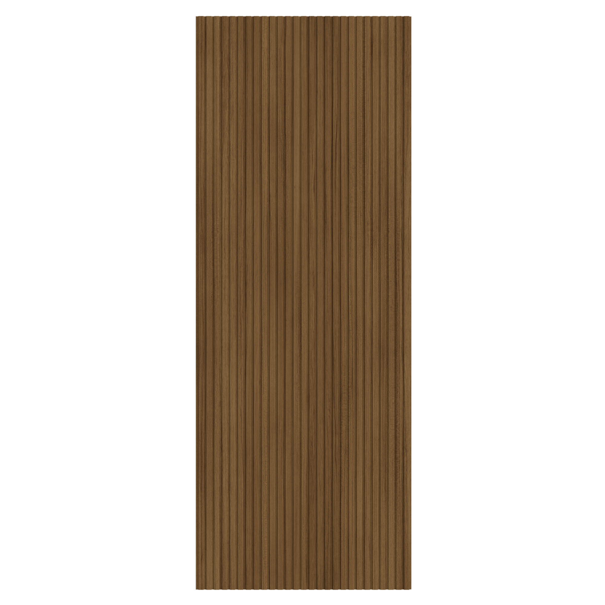 Panou riflaj decorativ, 280 cm x 12.1 cm, MDF, maro, suprafata acoperire 1.36 mp/pachet