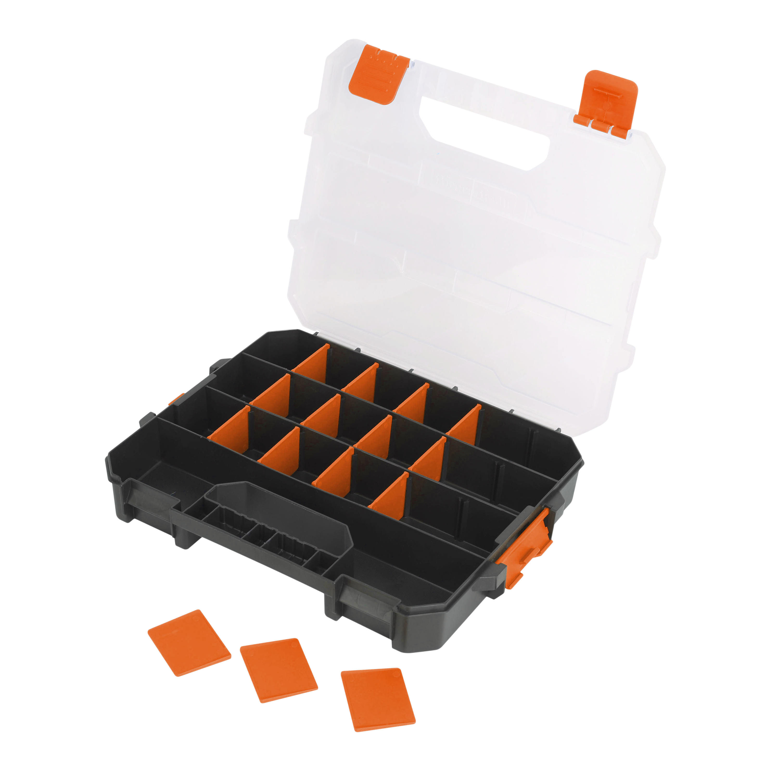 Organizator pentru unelte cu 18 compartimente MAGNUSSON, 31.5 x 25 x 5 cm, polipropilena, negru