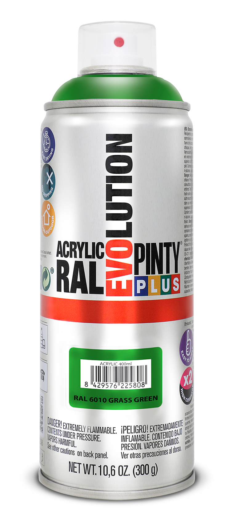 Spray vopsea acrilica PINTYPLUS Evolution, verde iarba, RAL 6010, 400 ml