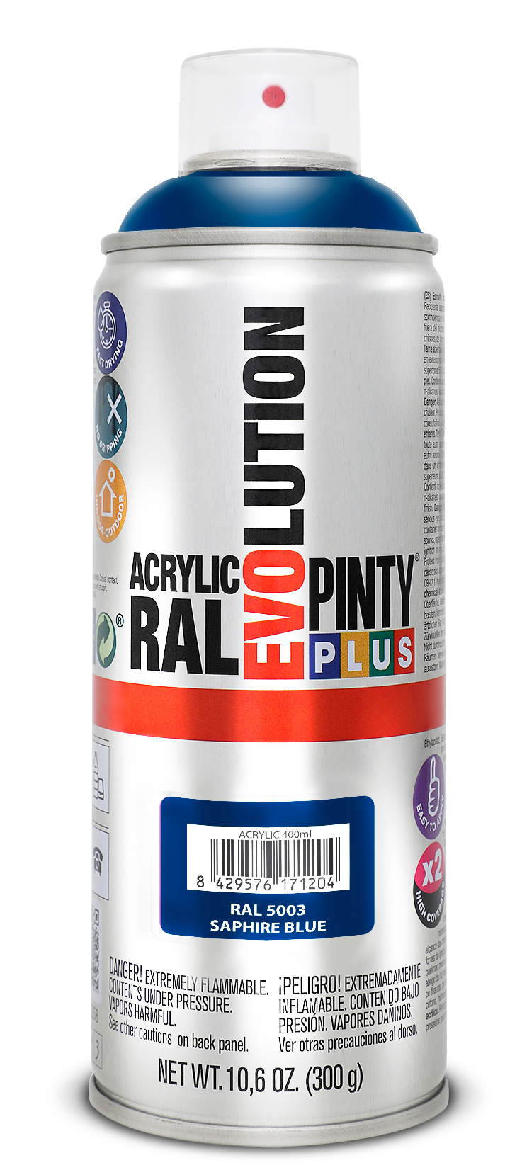 Vopsea spray acrilica PINTYPLUS Evolution, RAL 5003, albastru, 400ml