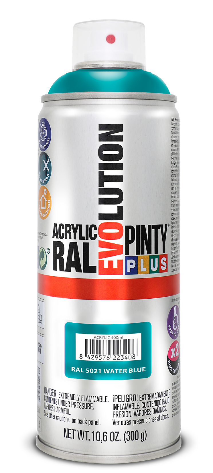 Spray vopsea acrilica PINTYPLUS Evolution, albastru marin,, RAL 5021, 400 ml