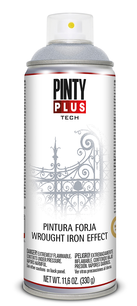 Spray vopsea fier forjat PINTYPLUS Tech, gri, 400 ml
