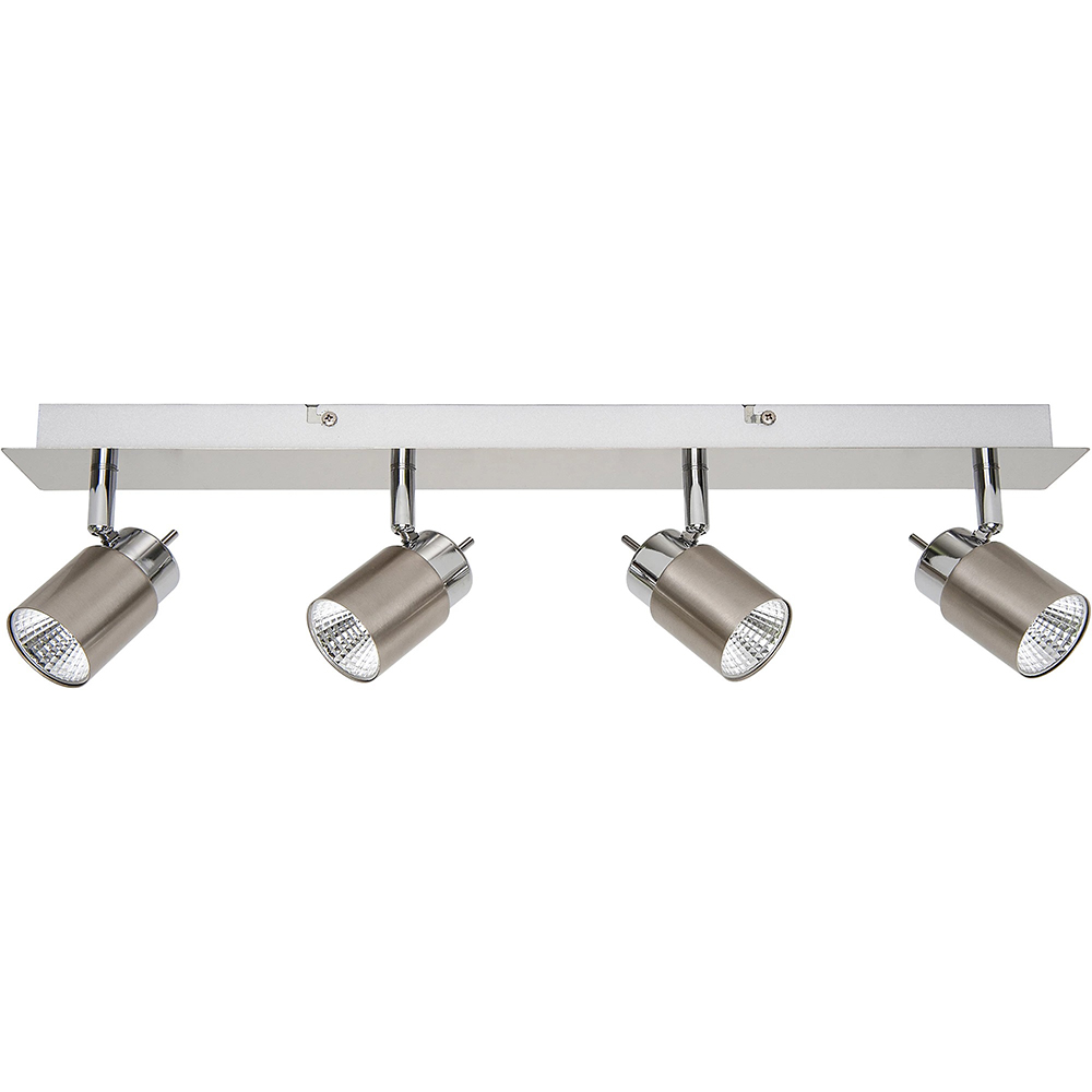 Spot LED Hades GOODHOME, 4 becuri, LED integrat, 13W, 350 lm, crom