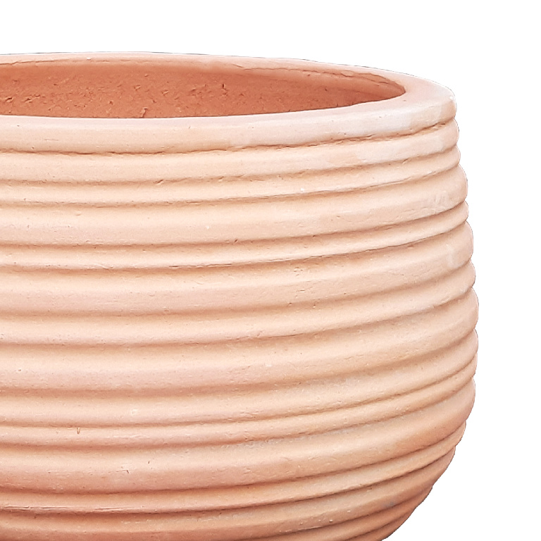 Ghiveci din teracota, natur, forma rotunda, 36 cm diametru  Verve