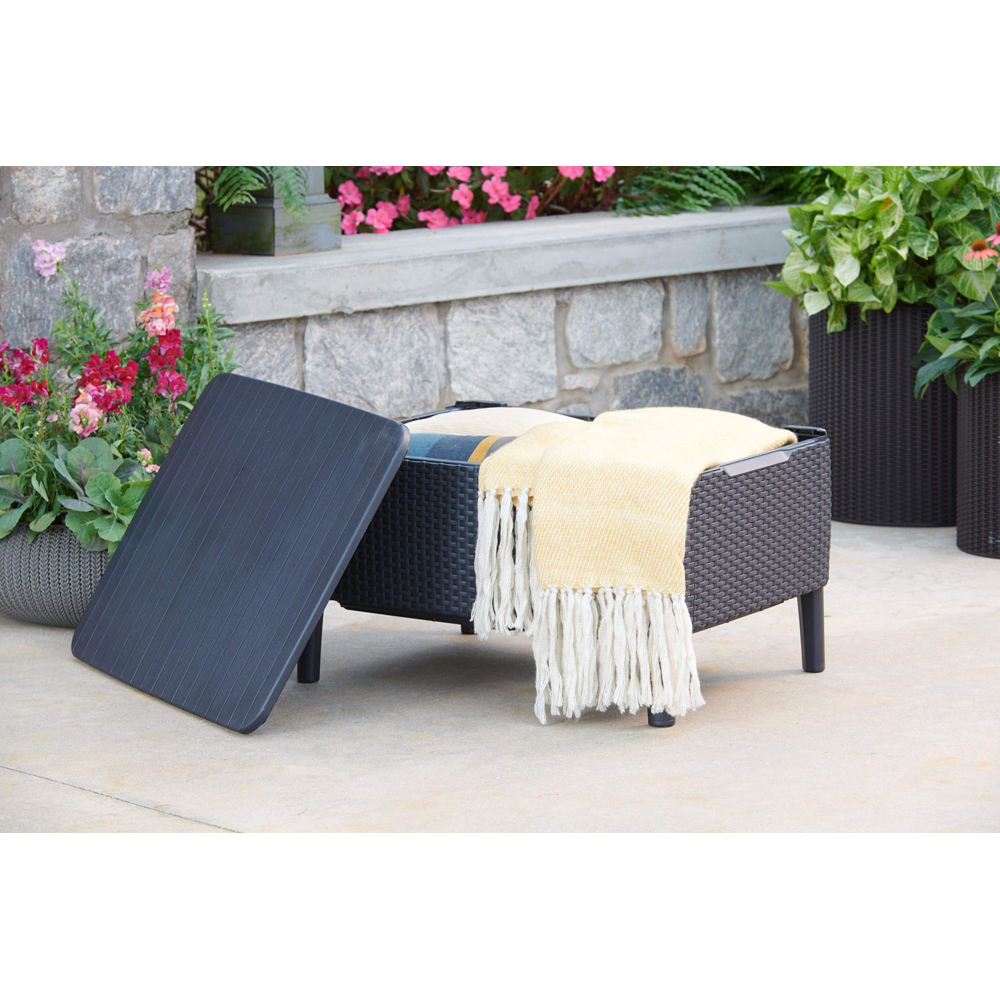 Set mobilier gradina Keter, 4 piese, perne, antracit
