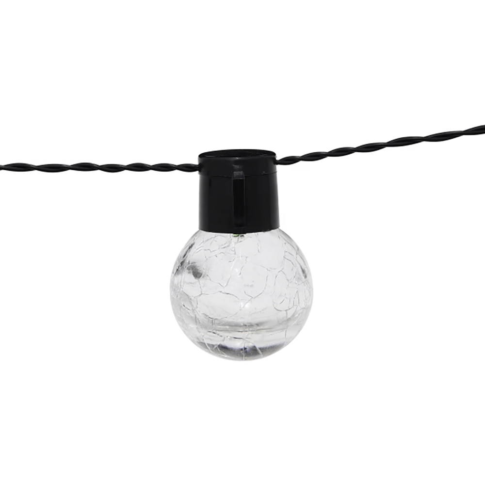 Ghirlanda decorativa LED Crackle 101256994, 1.7m, 8 becuri, negru