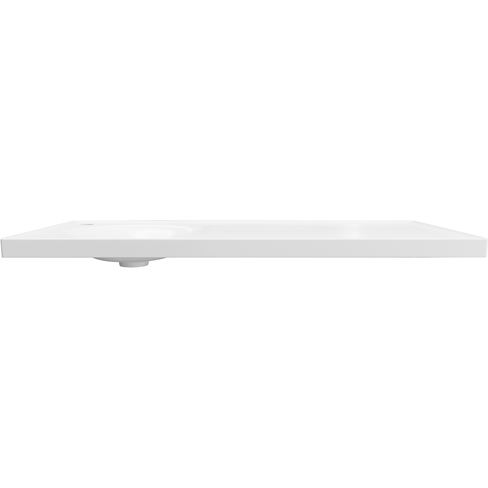 Lavoar baie GOODHOME Kentia, ceramica, 100.6 x 45.2, alb mat