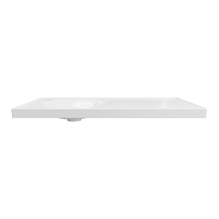 Lavoar baie GOODHOME Kentia, ceramica, 80.6 x 45.2 cm, alb mat