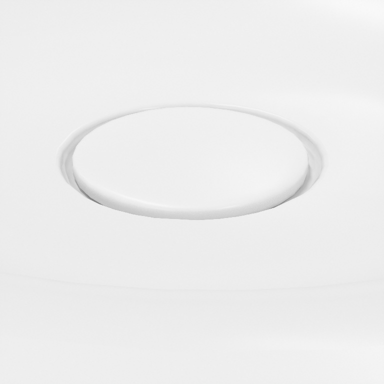 Lavoar baie GOODHOME Kentia, ceramica, 80.6 x 45.2 cm, alb mat