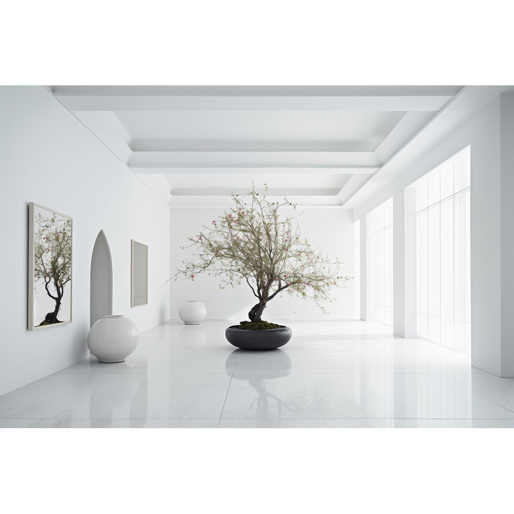 Gresie interior/exterior Super, marmura alb lucios, 60 x 120 cm, 9 mm, 1.44 m2/cutie