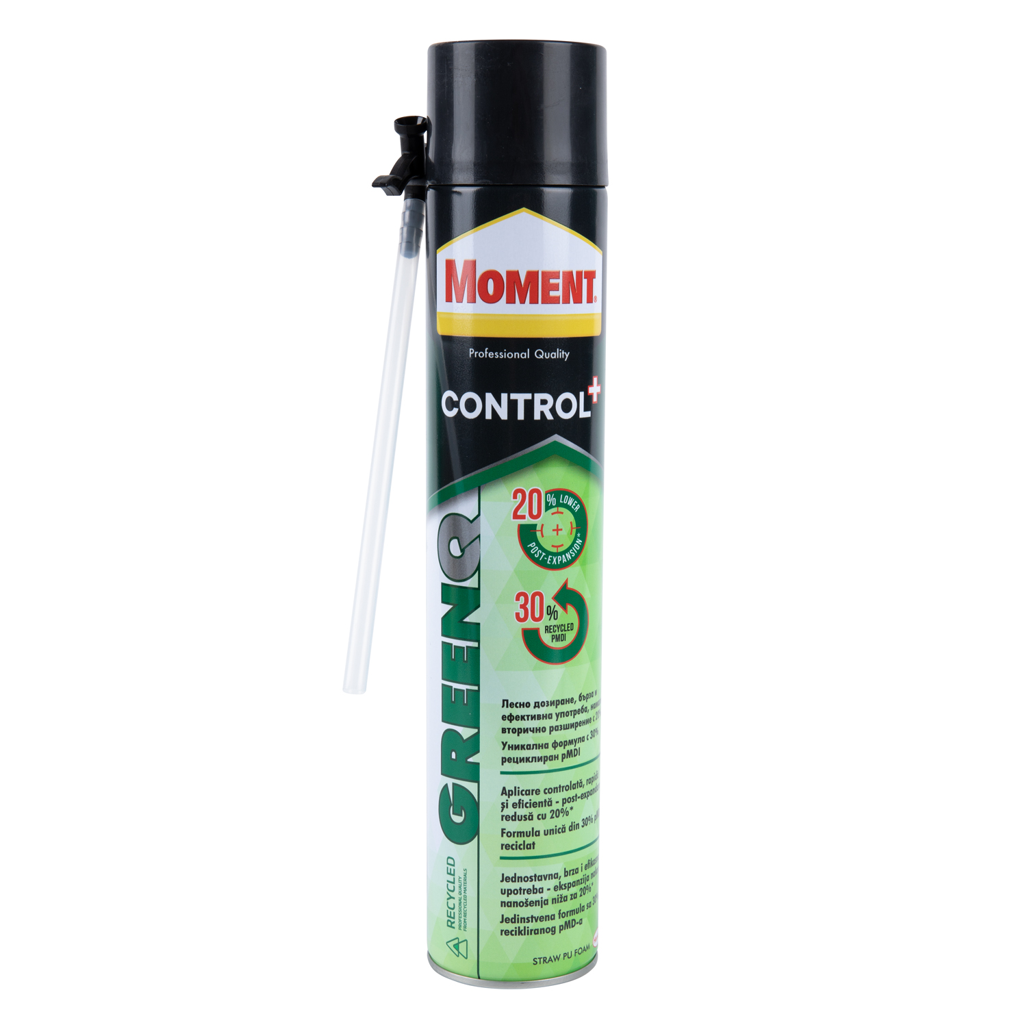Spuma poliuretanica Moment Greenq, aplicare manuala, 650 ml