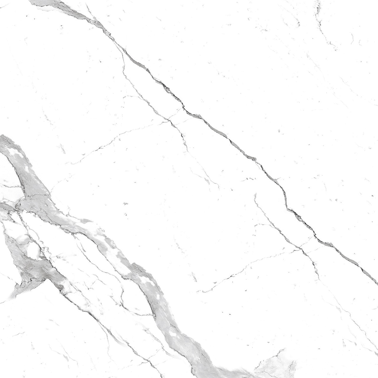 Gresie interior/exterior Statuario, marmura alb lucios, 60 x  60 cm, 8 mm, 1.44 m2/cutie