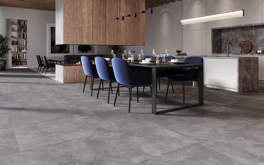 Gresie GoodHome Lappato, Gri, 60,4 x 60,4 cm, suprafata 1,07 mp/cutie